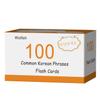 100 Essential Korean Phrases Flash Cards for Adults - Learn Korean Phrases for Beginners with Durable & Portable Flashcards- Korean Flashcards Simple Phrases view 1
