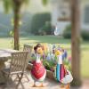 Jabcmier 3-in-1 Porch Goose Summer Outfits Bundle: Fiesta Sombrero, Birthday Tutu & Western Bandana | Goose Outfits for Yard, Patio & Desk Decor view 3