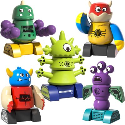 BLmukce Magnetic Robot Toy for Kids 3-5, 35 PCS STEM Educational Playset with Storage Box, DIY Stacking Monster Robots, Toddler Creative Alien Toys Gift for Boys Girls (Christmas Birthday)