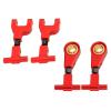 4pcs Aluminum Alloy Adjustable Front Upper Suspension Arms and Rear Upper Swing Arms for Tamiya TT02 1/10 RC Car Upgrade Parts(Red) view 1