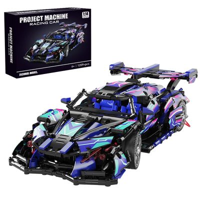 APAWR Sports Car Building Blocks Toys for Boys & Adults - 1391 Piece Challenging Racing Car Building Kit, DIY Model Set for Age 8-14