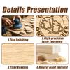 30-1000 Custom Wood Drink Tokens, 40mm Personalized Drink Chips Engraved with Your Logo Text Design, Customized Wood Round Tokens for Party, Wedding, Game Night, Bar Chips, Corporate Events view 3