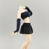 1/12 Scale Female Clothes, Covering Chest Crop Top Camisole & Sleeve Covering for 6-inches Female Action Figure Body, 1/12 Figure Vest Sleeveless Inner Undershirt Costume Accessory (Navy) view 1
