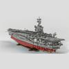 Aetheria USS Enterprise CVN-65 Aircraft Carrier Building Blocks, 1:350 MOC WW2 Military Battleship Brick Set Designed by bru_bri_mocs Ship Collectors & Enthusiasts for Adult - 4941 Teile view 4