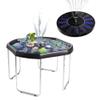 MEKA Large (38"x38") Set Tuff Tray Black with Solar Fountain Bundle, Activity Sensory Tray Plus Stand Children, Outdoor Play Sand and Water Table for Toddlers and Kids, Toy Boys Girls view 1