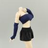 1/12 Scale Female Clothes, Covering Chest Crop Top Camisole & Sleeve Covering for 6-inches Female Action Figure Body, 1/12 Figure Vest Sleeveless Inner Undershirt Costume Accessory (Purplish Blue) view 1
