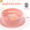 Foam Baby Ball Pit, 35.4"x 11.8" Ball Pits for Toddlers, Soft Round Kiddie Playpen Ball Pool for Kids with Soft Memory Sponge, Ideal Gift for Babies Indoor and Outdoor Game,Pink(Balls not Included) view 2