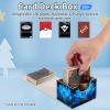 ACWDMKH for MTG Commander Deck Box,Card Deck Box for Trading Yugioh MTG,Fits 100 Double Sleeved Cards,PU Leather Strong Magnet Case for Magic Commander TCG CCG,Blue Lotus Flower view 4