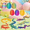 JOD 6PCS 3D Printed Dragon Eggs with Dragon Inside  Articulated Fidget Toys, Easter Dragon Eggs, Mystery Surprise Easter Eggs for Kids, Unique 3D Printed Animals, Home Decor and Gift Set(6pc-b) view 2