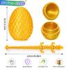 JOD 6PCS 3D Printed Dragon Eggs with Dragon Inside  Articulated Fidget Toys, Easter Dragon Eggs, Mystery Surprise Easter Eggs for Kids, Unique 3D Printed Animals, Home Decor and Gift Set(6pc-b) view 4