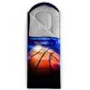 Smell Sunshine Kids Sleeping Bag for Boys Girls,3D Basketball Print-Lightweight Warm Portable Outdoor Indoor-Waterproof Cold Weather Resistant Sleeping Bag for Camping Hiking(Basketball-4) view 4