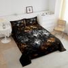 jejeloiu Wolf Bedding Set Toddler Size Kids Animal Wolves Comforter Cover for Boys Girls Teens Brown Gray Duvet Cover Breathable Soft Lightweight Microfiber Quilt Set view 3