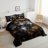 jejeloiu Wolf Bedding Set Toddler Size Kids Animal Wolves Comforter Cover for Boys Girls Teens Brown Gray Duvet Cover Breathable Soft Lightweight Microfiber Quilt Set view 4
