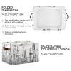 PaChyLuu Wildflower Storage Basket Bin Canvas Fabric Organizer Toys Basket with Handles for Home Office Nursery, Clothes, Gifts, 2 Pcs view 2