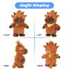 Hopearl Talking Highland Cow with Yellow Bib Repeats What You Say Walking Electric Interactive Animated Toy Speaking Plush Buddy Gifts for Toddlers, Brown, 9'' view 3