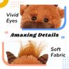 Hopearl Talking Highland Cow with Yellow Bib Repeats What You Say Walking Electric Interactive Animated Toy Speaking Plush Buddy Gifts for Toddlers, Brown, 9'' view 4