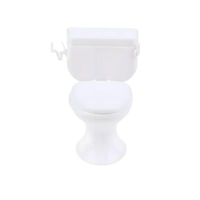 1:12 Scale Miniature Bathroom Toilet - Realistic Dollhouse Furniture for DIY Crafts, Dioramas and Architectural Models