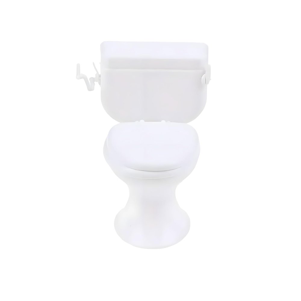 1:12 Scale Miniature Bathroom Toilet - Realistic Dollhouse Furniture for DIY Crafts, Dioramas and Architectural Models