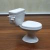 1:12 Scale Miniature Bathroom Toilet - Realistic Dollhouse Furniture for DIY Crafts, Dioramas and Architectural Models view 3