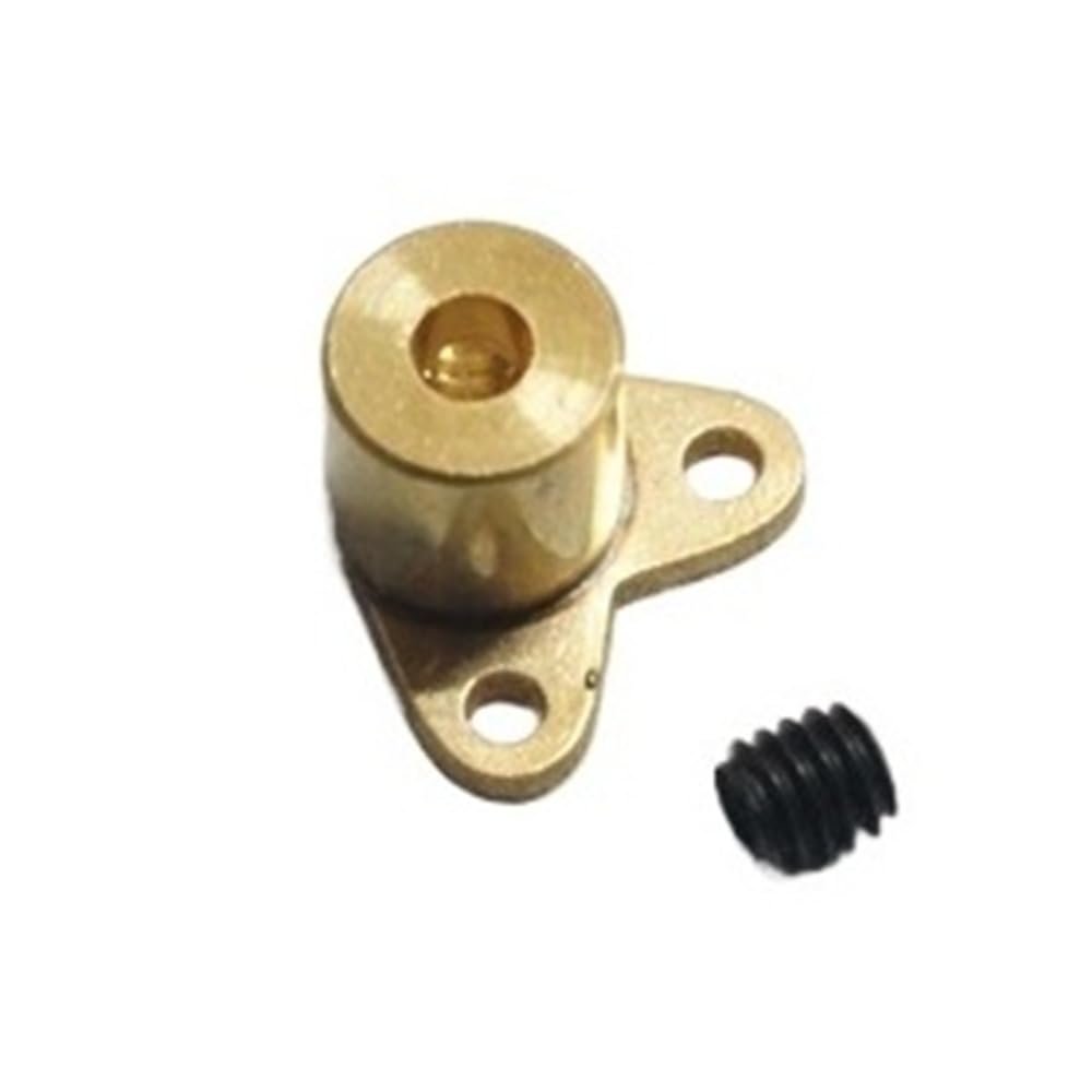 DingMotuo Compact Copper Control Horn for RC Model Boat Rudder Rod, Multiple Hole (L-5-2mm)