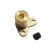 DingMotuo Compact Copper Control Horn for RC Model Boat Rudder Rod, Multiple Hole (L-5-2mm) view 1