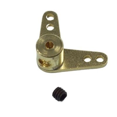 DingMotuo Copper Control Horn for RC Model Boat Rudder Rod, 1.5mm Rudder Rod, 5mm Column Diameter(L-Shape)
