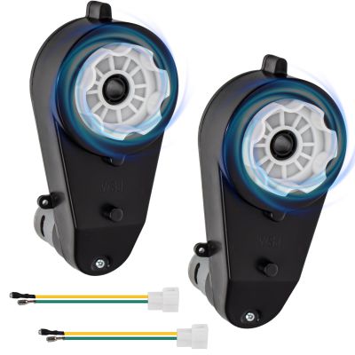 2Pcs 24 Volt RS555 40000RPM Gearbox with High Torque Motor for Powered Wheels Motor Upgrade 24V High Speed Electric Motor Gearbox for Kids Ride On Toys Car Replacement Parts