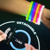 200 Pcs Glow Bracelets, Led Bracelet Glow in the Dark Party Supplies, Rave Trinkets, 6 Colors Light Up Bracelets Bulk with 3 Flashing Modes,Party Favors for Kids & Adults Birthday, New Year, Concert view 3