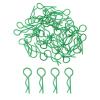 MECCANIXITY 40pcs 30-Degree Angle RC Body Clips Bent Springy R Pins 20x1.0x7.3mm for All 1/8 1/10 1/12 Scale Model RC Car Crawler Truck,Shell Replacement Parts(Green) view 1