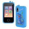 1080p Digital Camera, Cute Dinosaur Shape Smart Phone Multiple Photography Modes and Effects Cell Toy Phone Simple Buttons and Icons Kids Smartphone for Boys Girls (Blue) view 1