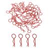 MECCANIXITY 40pcs 30-Degree Angle RC Body Clips Bent Springy R Pins 20x1.0x7.3mm for All 1/8 1/10 1/12 Scale Model RC Car Crawler Truck,Shell Replacement Parts(Red) view 1