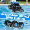 BainGesk Waterproof Remote Control Monster Truck Toys, 1:16 RC Car, 2.4GHz 4WD All Terrain Car Toys with 2 Rechargeable Batteries, Off-Road Truck Gifts for 6, 7, 8, 9, 10, 11, 12 Year Old Boys view 2