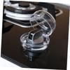 PERSELOSO 12pcs Stove Safety Guard Covers Gas Stove Covers for Boys and Girls Easy Adhesive Install Plastic view 2
