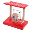 UPKOCH Wooden Railway Gas Station Model Easy to Assemble Train Accessory with Realistic Details Wooden Material for Creative Play and Train view 1