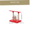 UPKOCH Wooden Railway Gas Station Model Easy to Assemble Train Accessory with Realistic Details Wooden Material for Creative Play and Train view 2