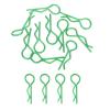 MECCANIXITY 10pcs 30-Degree Angle RC Body Clips Bent Springy R Pins 24.3x1.2x8.4mm for All 1/8 1/10 1/12 Scale Model RC Car Crawler Truck,Shell Replacement Parts(Green) view 1