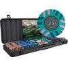 Bullets Playing Cards | Poker Set Salvatore | 500 Clay Poker Chips (10 g) with Aluminum Case, Plastic Playing Cards & Dice  Texas Holdem, Numbered Values view 1