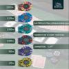 Bullets Playing Cards | Poker Set Salvatore | 500 Clay Poker Chips (10 g) with Aluminum Case, Plastic Playing Cards & Dice  Texas Holdem, Numbered Values view 3