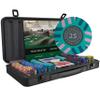 Bullets Playing Cards | Poker Set Salvatore | 300 Clay Poker Chips (10 g) with Aluminum Case, Plastic Playing Cards & Dice  Texas Holdem, Numbered Values view 1