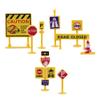 Hemoton Miniature Traffic Barrier Toy Roadblock Signs Toy Kids Educational Traffic Sign Model for Learning and Playtime Durable Sign Barricade Decoration 2.24X1.77X0.07 Inches view 1
