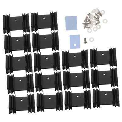 Balacoo Aluminum Diode Heat Sink Screw Radiator to Heat Sinks Insulator Mounting Kits Random Color