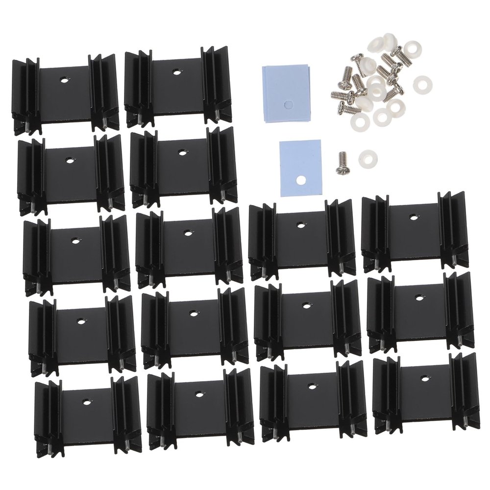Balacoo Aluminum Diode Heat Sink Screw Radiator to Heat Sinks Insulator Mounting Kits Random Color