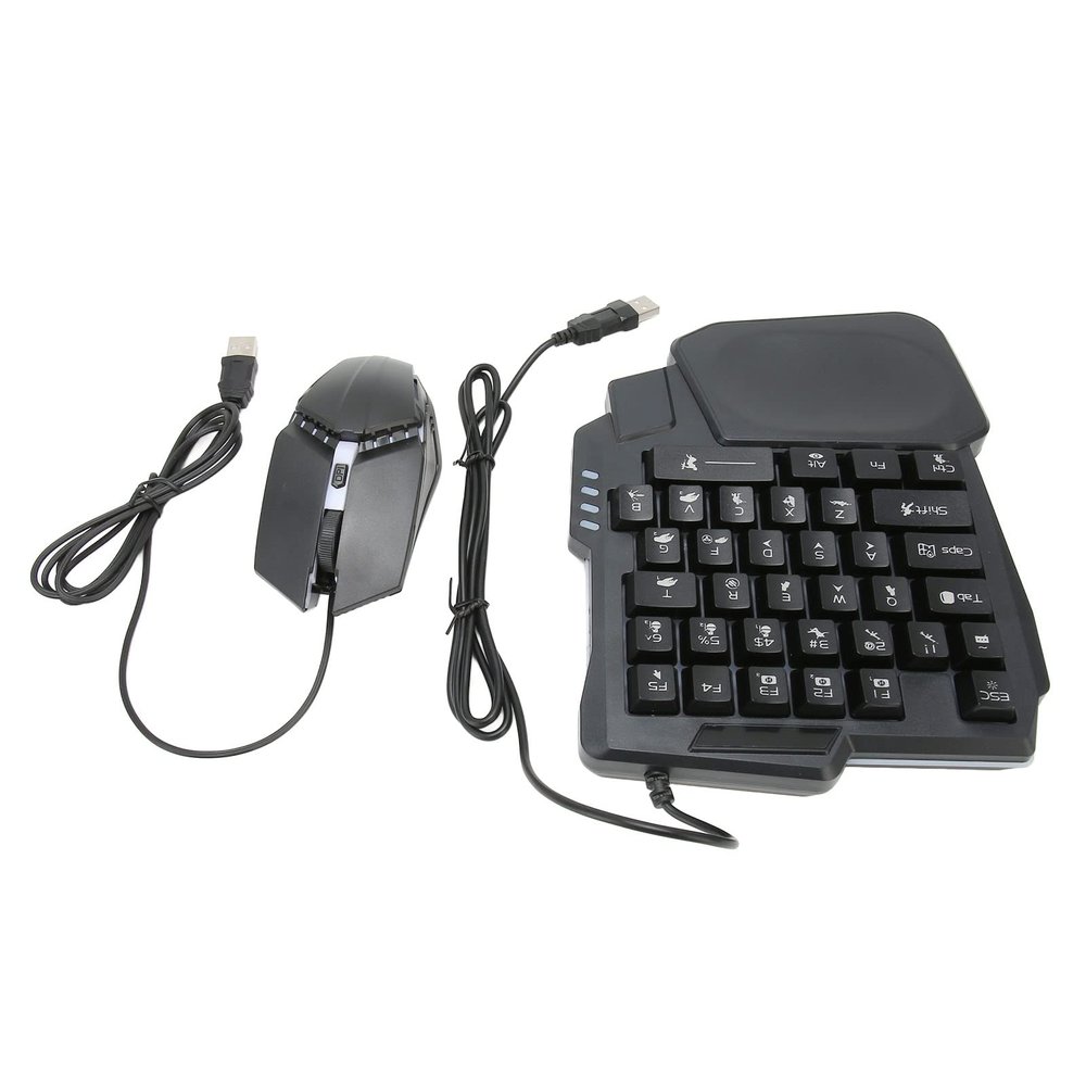 4 in 1 Mobile Game Combo Pack, Gaming Keyboard Mouse Converter, One Handed K13 Keyboard, Mouse, Phone Stand, Fast Charging, 120 FPS Touch Mapping, Key Splitting, RFQ