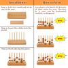 4 in a Row Game Wooden - 4 Connect in a Row Classic Strategy Game for Adults Kids,Four Connect Same Colour in a Row,Portable Travel Games Family Board Games with Storage Bag view 4