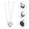 CALLARON 3pcs Loving Heart Jigsaw Puzzle Necklace for Friends Colorful Friendship Jewelry Pendant Cute Heart Design for Special Moments view 3