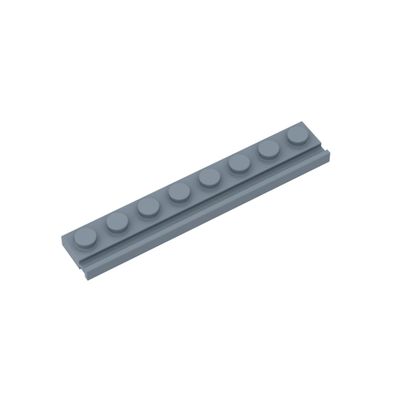Gobricks GDS-1235 4510 Hinge Plate Plate Special 1x8 with Door Rail, 10 pcs