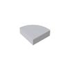 Gobricks 25269 Circular Plate Tile Round 1x1 Quarter, Gray White, 50 pcs view 1