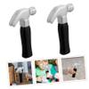 LALADEFIEE Boys and Girls Hammer Toys 2 Pack Mini Hammers for Crafts Safe Hammer Tools Educational Toys for Toddlers for Parties view 2