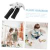 LALADEFIEE Boys and Girls Hammer Toys 2 Pack Mini Hammers for Crafts Safe Hammer Tools Educational Toys for Toddlers for Parties view 4