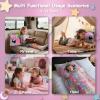 Kids Sleeping Bag, Large Unicorn Slumber Bag for Girls Boys, Portable Nap Mat, Preschool Daycare Kindergarten Birthday Gift 3-12 Yr Child, Pink view 3